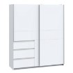Forte Розсувна шафа 170 см із шухлядами Winn 2, біла, W2QS823E71-120 - Home Club, зображення 4