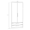 Forte Шкаф шириной 100 см с ящиками Cadixo, дуб «Сонома», CDXS87-D30 - Home Club, изображение 4