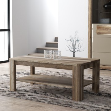Forte Кофейный столик с закруглёнными углами 110x60 см Tiziano, дуб античный, FLOT12-D39 - Home Club