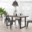 Forte Стіл у стилі лофт 160x90 см Hayato, TBLT442-M337 - Home Club