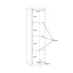 Forte Стелаж 40 см Net 106, чорний, MXXR411-Z13M - Home Club, зображення 5