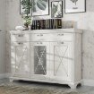 Forte Низкая витрина высотой 180 см с ящиками Kashmir, белая сосна, KSMV331-D43 - Home Club