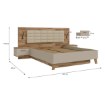 Forte Кровать с подъемным матрасом, RCQL2164B-Q250 - Home Club, изображение 9