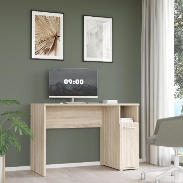 Forte Письменный стол 110x50 см с тумбой Niko, дуб «Сонома», CPLB21N-D30F - Home Club