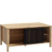 Forte Журнальний столик з ламелями 105x65 см Jytana Дуб Mauvella/Чорний, CFTT5161-M635 - Home Club, зображення 4