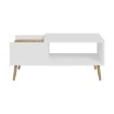 Forte Столик 106 см Harllson, білий/дуб Mauvella, CFTT5170EC-M793 - Home Club, зображення 2