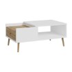 Forte Столик 106 см Harllson, білий/дуб Mauvella, CFTT5170EC-M793 - Home Club, зображення 4