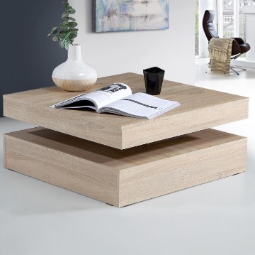 Forte Столик 80 см Coffee Tables, дуб «Сонома», CFTT4181-D30 - Home Club