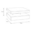 Forte Столик 80 см Coffee Tables Дуб «Сонома», CFTT4181-D30 - Home Club, зображення 4