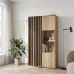 Forte Витрина 95 см Arank «Дуб Маувелла»/Черный, AXKV621L-M635 - Home Club
