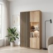 Forte Витрина 95 см Arank «Дуб Маувелла»/Черный, AXKV621L-M635 - Home Club, изображение 2
