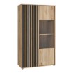 Forte Витрина 95 см Arank «Дуб Маувелла»/Черный, AXKV621L-M635 - Home Club, изображение 6