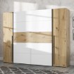 Forte Шафа 270 см Narago, білий/дуб Artisan, NRGS82511-C830 - Home Club, зображення 2