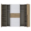 Forte Шафа 270 см Narago, білий/дуб Artisan, NRGS82511-C830 - Home Club, зображення 4