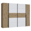 Forte Шафа 270 см Narago, білий/дуб Artisan, NRGS82511-C830 - Home Club, зображення 5