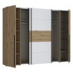 Forte Шафа 270 см Narago, білий/дуб Artisan, NRGS82511-C830 - Home Club, зображення 6