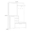 Forte Передпокій 132 см Clif Old – Wood Vintage/Бетон темно-сірий, CLFD02L-C546 - Home Club, зображення 6