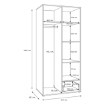 Forte Шафа 95 см Arank «Пісочний»/«Дуб Маувелла», AXKS921L-M802 - Home Club, зображення 10