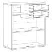 Forte Комода 75 см Archbox, пісочний, T2KK50-U60 - Home Club, зображення 7