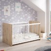 Forte Детская кроватка 70x140 см Winnie, дуб Artisan/белый, BBSL071-C830 - Home Club