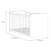 Forte Детская кроватка 70x140 см Winnie, дуб Artisan/белый, BBSL071-C830 - Home Club, изображение 7