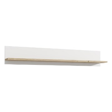Forte Настенная полка 160 см Elara, белый/дуб Bianco, ERXB02-C586 - Home Club