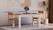Forte Стол 150 см Pontypool, белый/дуб «Рива», TBLT7127-Q245 - Home Club, изображение 2