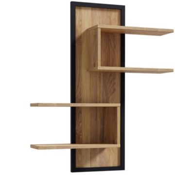 Forte Декоративная полка 100 см Jytana, дуб Mauvella/чёрный, JTNB01-M635 - Home Club