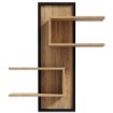 Forte Декоративна полиця 100 см Jytana Дуб Mauvella/Чорний, JTNB01-M635 - Home Club, зображення 3