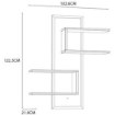 Forte Декоративна полиця 100 см Jytana Дуб Mauvella/Чорний, JTNB01-M635 - Home Club, зображення 4