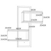 Forte Декоративна полиця 100 см Jytana Дуб Mauvella/Чорний, JTNB01-M635 - Home Club, зображення 5