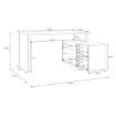 Forte Письмовий стіл 120 см Archbox, пісочний, T2KB231L-U60 - Home Club, зображення 10