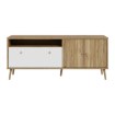 Forte Шафа 160 см Harllson, білий/дуб Mauvella, HLTT231REC-M807 - Home Club, зображення 2