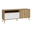 Forte Шафа 160 см Harllson, білий/дуб Mauvella, HLTT231REC-M807 - Home Club, зображення 4