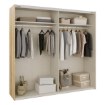 Forte Шафа 220 см Bellevue Пісочний/Дуб Mauvella, BLQS92711-M802 - Home Club, зображення 2