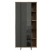 Forte Витрина 90 см Jokkaz, дуб «Флагстафф»/чёрный, JKZV721L-M559 - Home Club, изображение 3