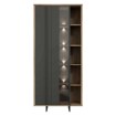 Forte Витрина 90 см Jokkaz, дуб «Флагстафф»/чёрный, JKZV721L-M559 - Home Club, изображение 4