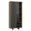 Forte Витрина 90 см Jokkaz, дуб «Флагстафф»/чёрный, JKZV721L-M559 - Home Club, изображение 6