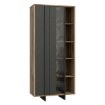 Forte Витрина 90 см Jokkaz, дуб «Флагстафф»/чёрный, JKZV721L-M559 - Home Club, изображение 7
