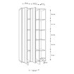 Forte Витрина 90 см Jokkaz, дуб «Флагстафф»/чёрный, JKZV721L-M559 - Home Club, изображение 10