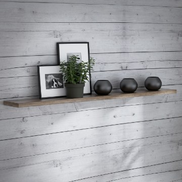 Forte Настенная полка 200 см Duro, дуб античный, DURB02-D39 - Home Club