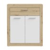 Forte Шафка 85 см Baccio, білий/дуб Artisan, BCCK222-C830 - Home Club, зображення 2