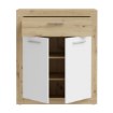 Forte Шафка 85 см Baccio, білий/дуб Artisan, BCCK222-C830 - Home Club, зображення 3