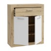 Forte Шафка 85 см Baccio, білий/дуб Artisan, BCCK222-C830 - Home Club, зображення 5