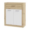 Forte Шафка 85 см Baccio, білий/дуб Artisan, BCCK222-C830 - Home Club, зображення 6