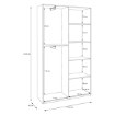 Forte Шкаф 120 см, белый, HMNS922-120 - Home Club, изображение 12