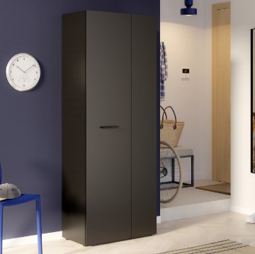 Forte Шкаф для обуви 70 см Net306, черный, MS263-Z13 - Home Club