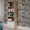 Forte Стелаж 60 см із шухлядами Winnie, дуб Artisan/білий, WNR82-C804 - Home Club