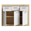 Forte Комод 120 см Baccio, дуб Artisan / белый, BCCK231-C804 - Home Club, изображение 3