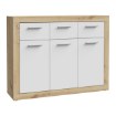 Forte Комод 120 см Baccio, дуб Artisan / белый, BCCK231-C804 - Home Club, изображение 4